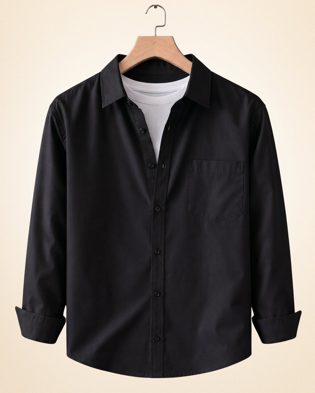 Blind Bear Men's Solid Full Sleeve Casual Shirts – Black, Grey and White (Pack of 3)
