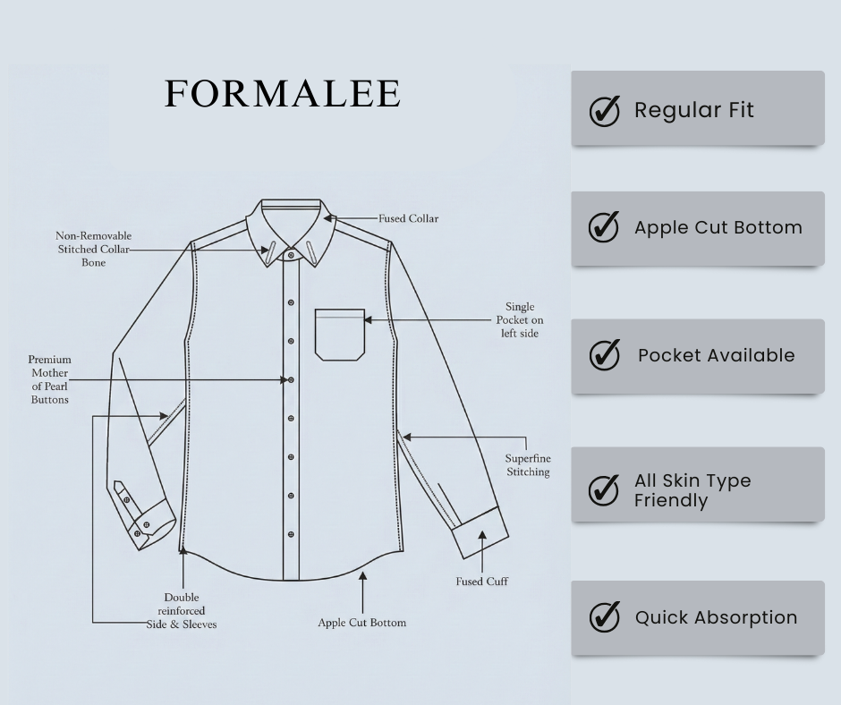 Luxurious French Linen Maison Cream Formal Shirt