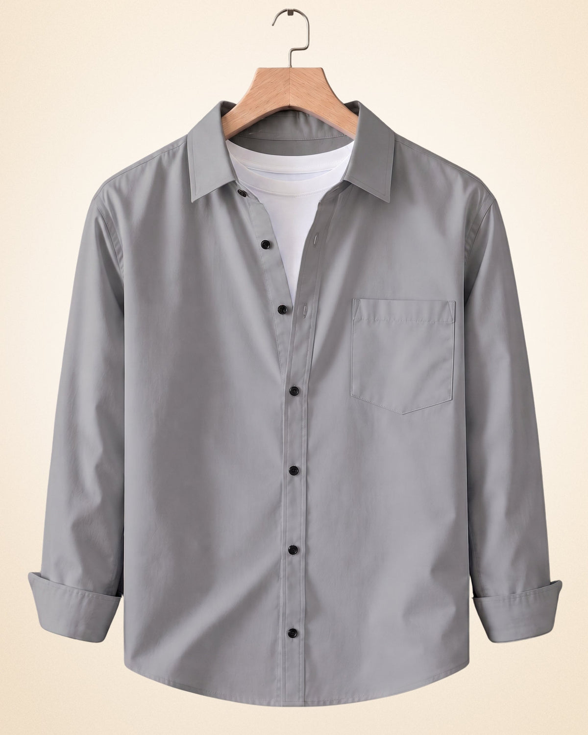 Blind Bear Men's Solid Full Sleeve Casual Shirts – Black, Grey and Burgundy (Pack of 3)