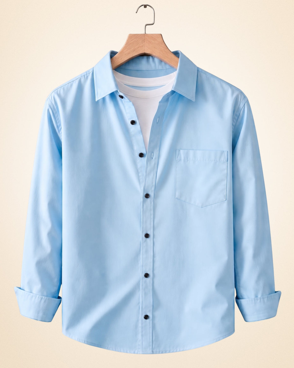 Blind Bear Men's Solid Full Sleeve Casual Shirts – Black, Burgundy and Sky Blue (Pack of 3)