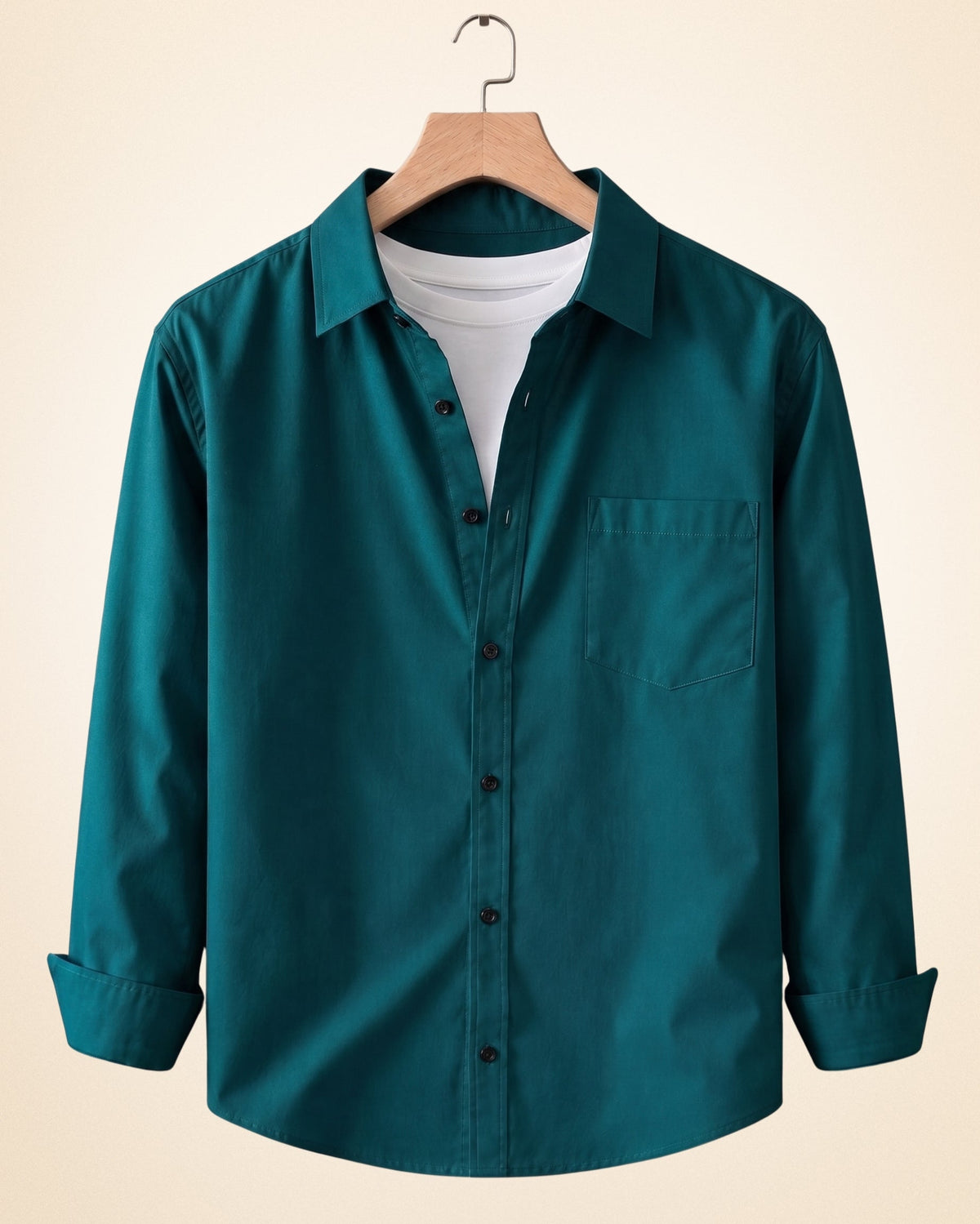 Blind Bear Men's Solid Full Sleeve Casual Shirts – Black, Burgundy and Teal Green (Pack of 3)